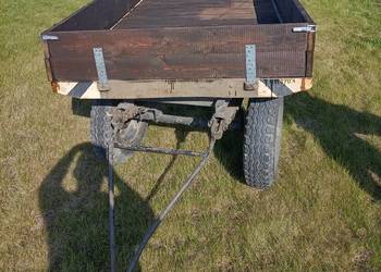 Przyczepa, przyczepka sadownicza rolnicza do mini traktora