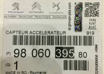 Czujnik ABS OE Citroen Peugeot DS 98 060 395 90 Czujnik ABS OE Citroen Peugeot DS 98 060 395 90