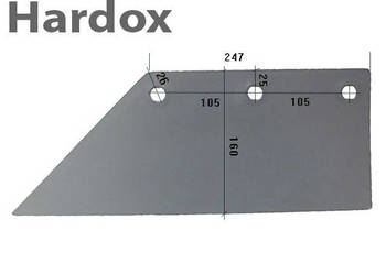 Lemiesz 300hektarów HARDOX 18103/L części do pługa RUMPTSTAD