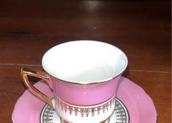 Filiżanka do espresso. Windsor. Carlsbad. Czechoslovakia. Różowa Filiżanka do espresso. Windsor. Carlsbad. Czechoslovakia. Różowa