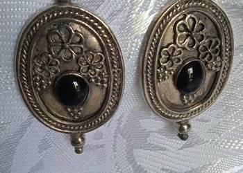 OKAZAŁE KOLCZYKI Z CZARNYM ONYKSEM OKAZAŁE KOLCZYKI Z CZARNYM ONYKSEM