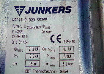 Podgrzewacz Junkers - części