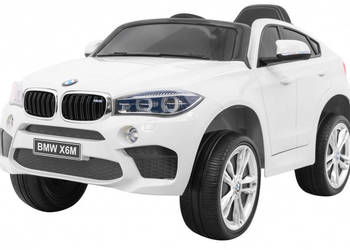 Auto na akumulator BMW X6M białe EVA 2x45W