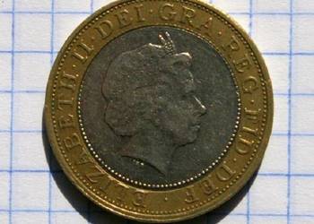 2 FUNTY ( TWO POUNDS ) 2001 ROK - WIELKA BRYTANIA