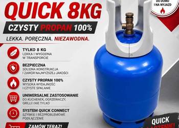 Butla czysty propan 100% quick 7kg