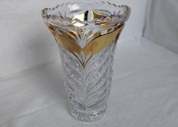 Wazon Anna Hutte Bleikristall Cryst Gold