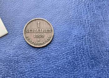 Stare monety 1 szwaren 1869 Niemcy