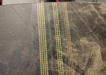 Pas rowkowy kombajnu MF510