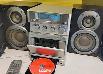 Miniwieża Panasonic SA PM 20 + kolumny + pilot