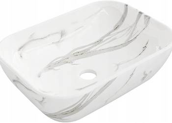 Umywalka ceramiczna nablatowa 45x32 cm Kamień 3 wzory