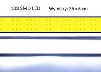Lampa Sufitowa 108 LED z Wyłącznikiem do Kampera Ciężarówki