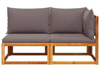 vidaXL Sofa ogrodowa z poduszkami(SKU:4008175)