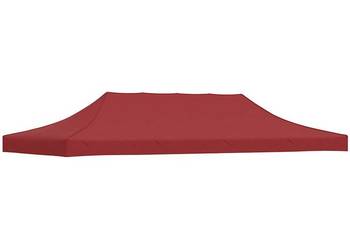 Dach do namiotu imprezowego, 6 x 3 m, burgund, 270 g/m²（SKU:315331）
