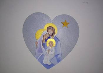 Święta Rodzina ręcznie malowane