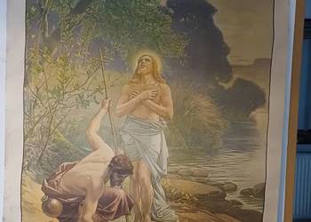 vintage litografie na płótnie