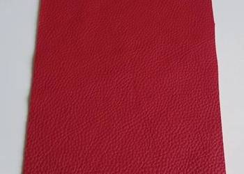 Skóra (80 g) Licowa Włoska BŁAM Duży kawałek Czerwony