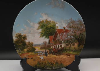 Talerz kolekcjonerski (W drodze na targ) Seltmann Weiden