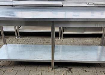 Stół Gastro z Półką - 205/70/85 cm - M.1136 N