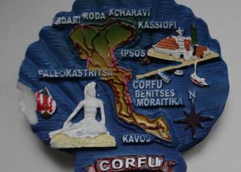 magnes magnesy lodówka lodówkę Grecja wakacje Corfu