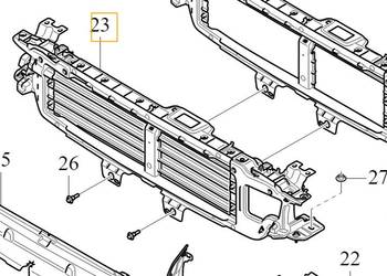 VOLVO S60 III V60 II gorna kierownica powietrza wlot OE 322…