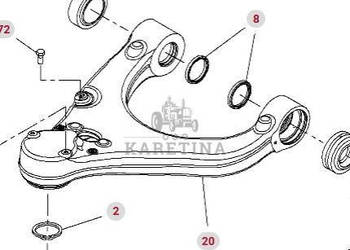 Fendt Vario 1038 1042 1046 1050 GEN 3 Wahacz Kompletny Lewy Lewa Strona F5…