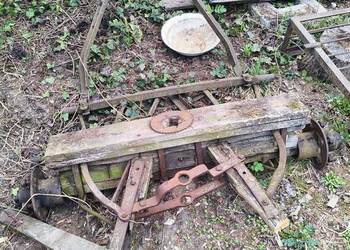 Oś ośki wóz bryczka do odbudowy konie przyczepka wan ryksza furmanka zaczep