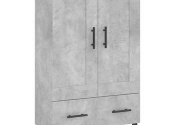 Wysoka szafka szarość betonu 695x31x115 cm WM-830352