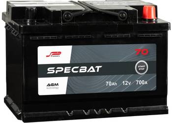 Akumulator 70Ah 700A Specbat AGM start&stop P+