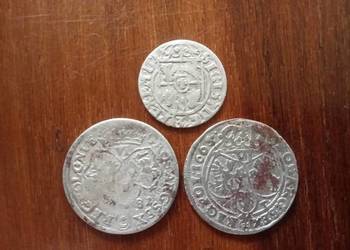 Moneta Półtorak Zygmunt III Szóstak Jan Kazimierz 1665 Jan Sobieski 1681