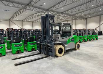 Elektryczny wózek widłowy z klimatyzacją Heli CPD100 GB2DLI-48 10T 4800mm