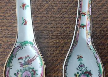 Chińska łyżeczka porcelanowa do zupy - 2 sztuki / z porcelany / chińska