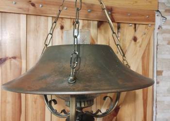 Lampa osłona miedziana.