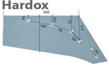 Lemiesz 300hektarów HARDOX 053089/P do pługa KVERNELAND