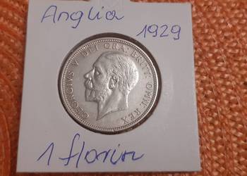 moneta srebrna Anglii z 1929r