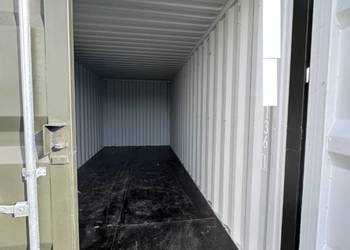 Kontener 6 metrowy w wersji nowej / Oliwkowy