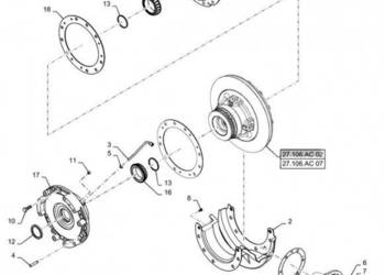New Holland T6090 T6070 Koszyk łoźyska 47572487