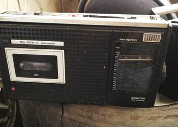 Radio z magnetofonem Unitra Mk 2500 A automatic mikrofon