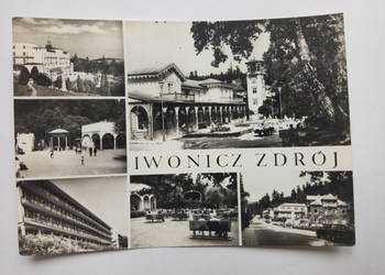 Pocztówka Iwonicz-Zdrój 1972r. PRL-u + Znaczek