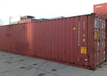 OKAZJA Kontener morski, używany 40 HC, 12 metrowy - Pewny Kontener.