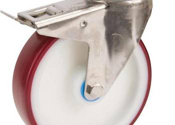 Koła skrętne ze stali nierdzewnej z powierzchnią z tworzywa sztucznego 847…