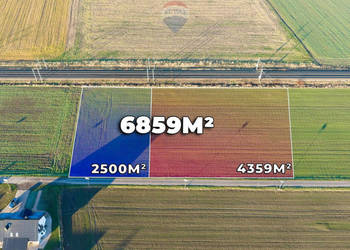 Dwie działki 6.859 m² w pobliżu Legnicy
