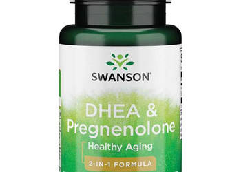DHEA 25mg & Pregnenolon 100mg 60kaps SWANSON PREKURSOR HORMONÓW