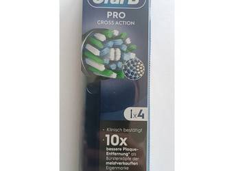 Oryginalne Końcówki Oral-B Pro CrossAction Czarne (4 szt.) | Nowe, Oryginał