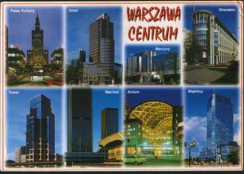Kartki poczt. Warszwa Centrum  2001 Kartki poczt. Warszwa Centrum  2001