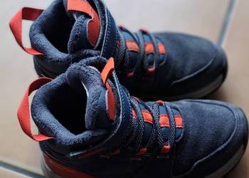 Buty turystyczne dziecięce Quechua zapinane na rzepy wodoodporne