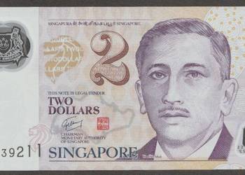 SINGAPUR 2 DOLARY 2006 - STAN BANKOWY UNC