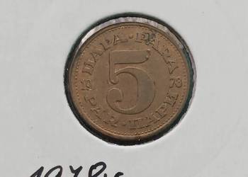 5 Para Jugosławia 1978 r.
