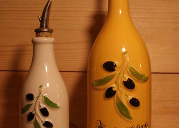 Porcelanowa butelka na oliwę