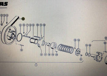 Pasek klinowy Claas Mega 370-340 Nr kat. 000 609 823 0 Nr kat. 000 609 823…