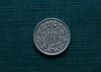 SZWAJCARIA - 10 rappenów, 1974r